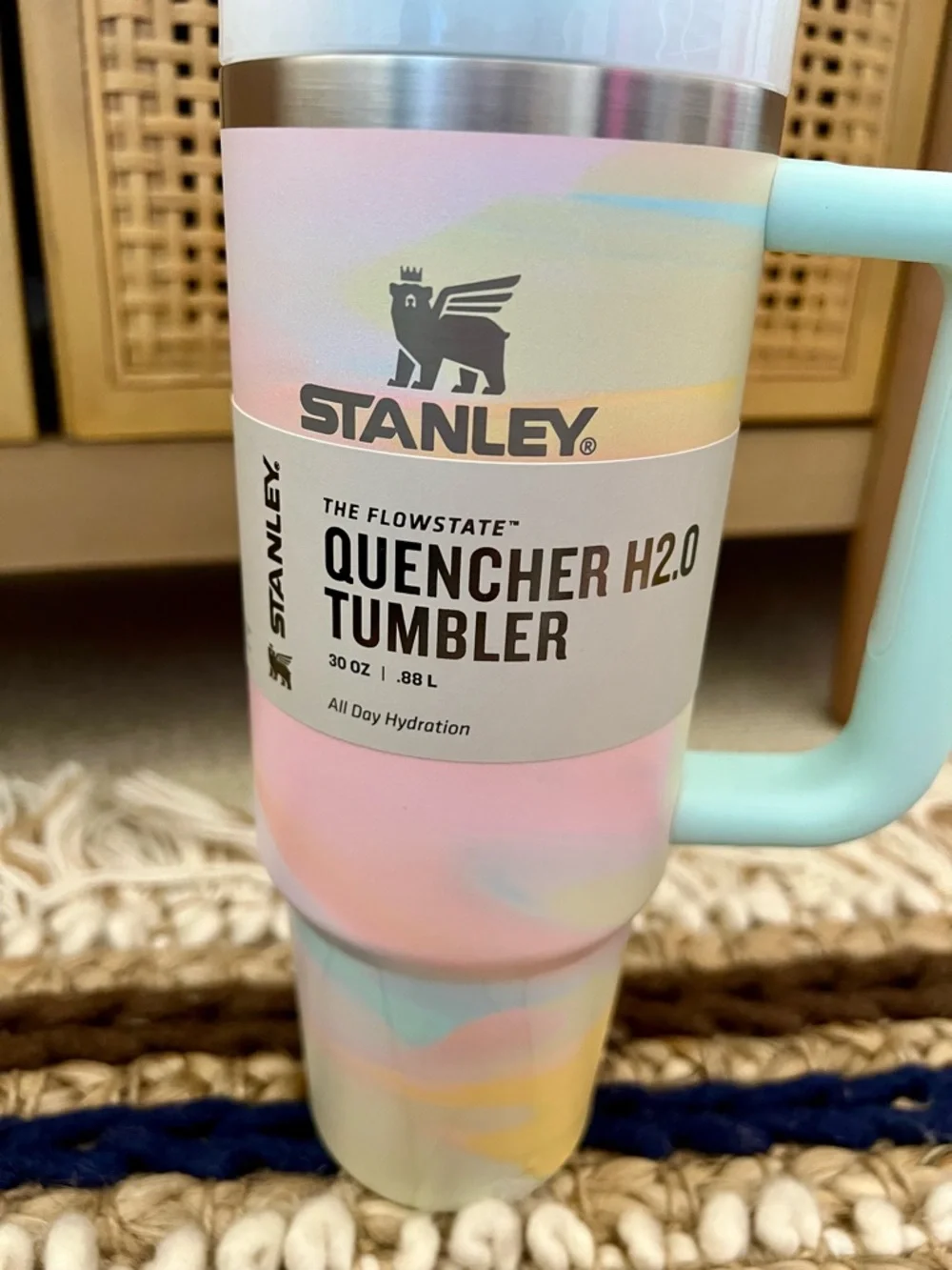 NEW Stanley Warm Serene Brushstrokes 30 oz Quencher Tumbler - Picture 3 of 6